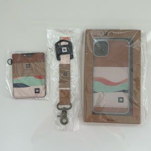 Thread matching phone case, wallet and key chain.  Never opened!
